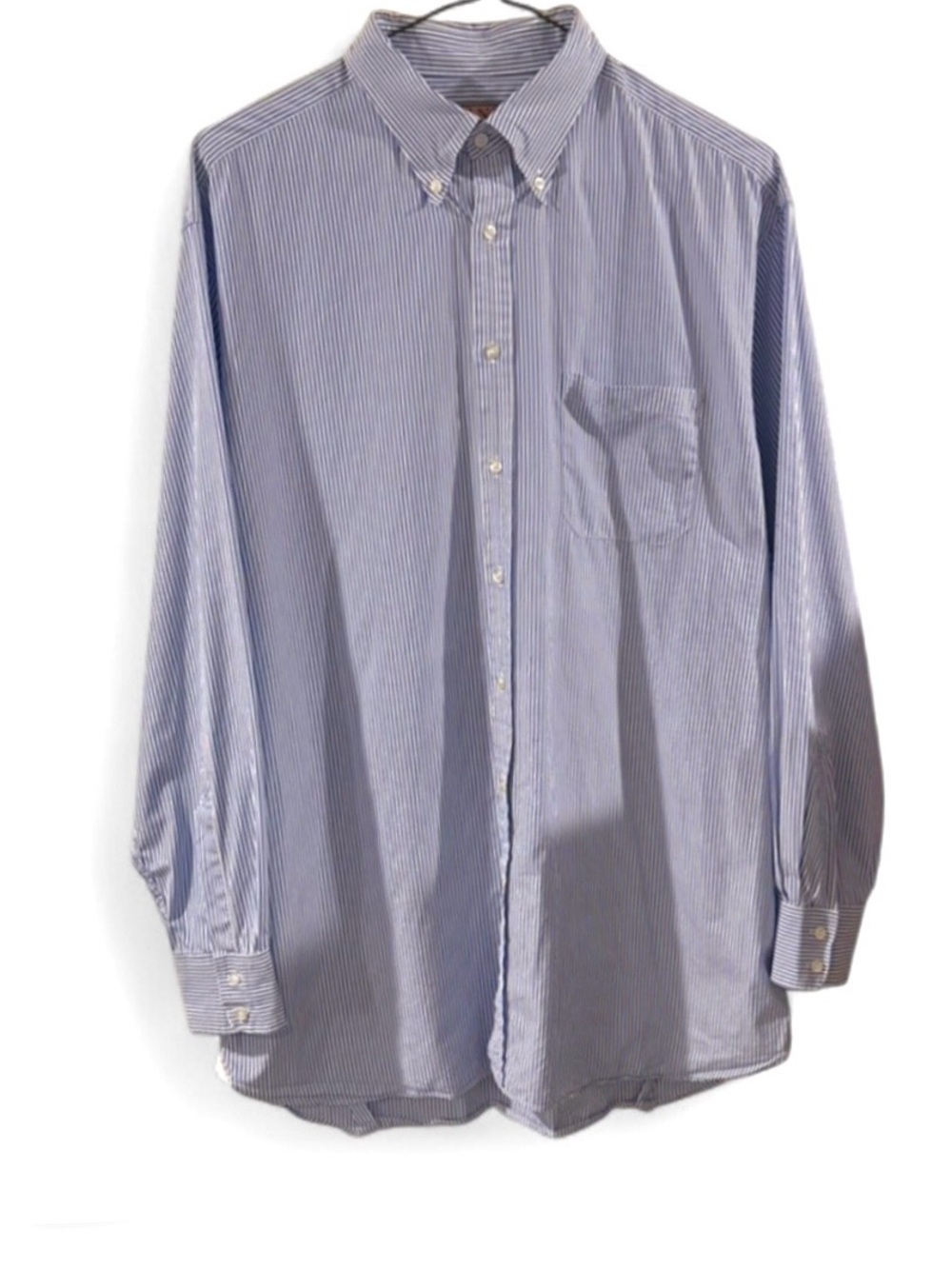 Vintage Thomas Pink Superfine Two Fold 170’s Pinstripe Shirt Size Men’s Large